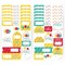 Big Dot of Happiness Colorful Happy Birthday - Assorted Birthday Party Gift Tag Labels - To and From Stickers - 12 Sheets - 120 Stickers
